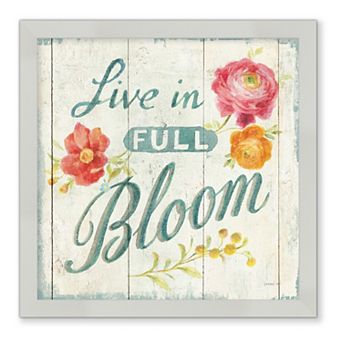Courtside Market Full Bloom X Floral Framed Wall Decor