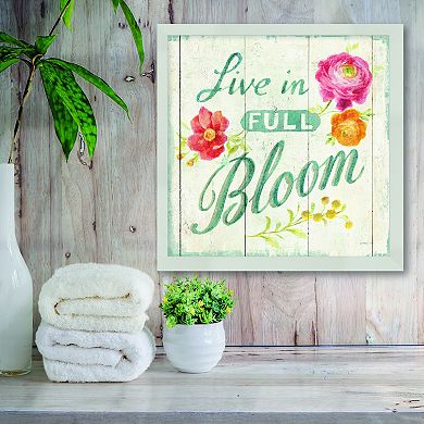 Courtside Market Full Bloom X Floral Framed Wall Decor