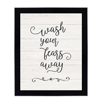 Courtside Market Wash Your Fears Away Framed Wall Decor