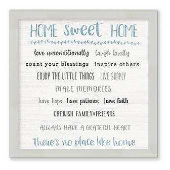 Courtside Market Home Sweet Home Framed Wall Decor