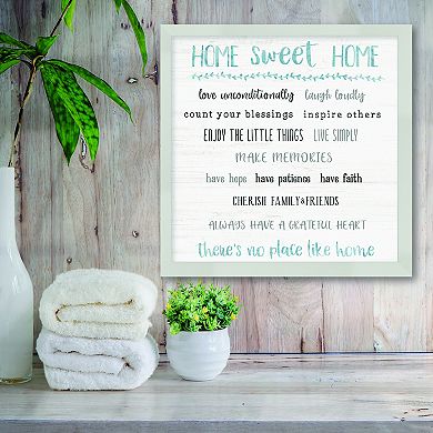 Courtside Market Home Sweet Home Framed Wall Decor
