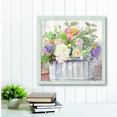 Courtside Market Table Bouquet I Framed Wall Decor