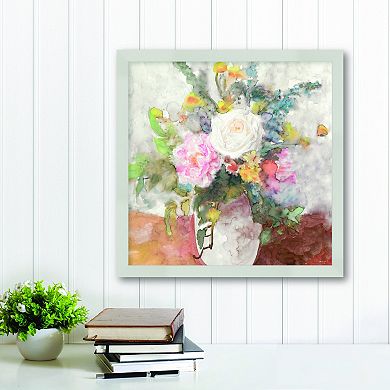 Courtside Market Table Bouquet I Framed Wall Decor