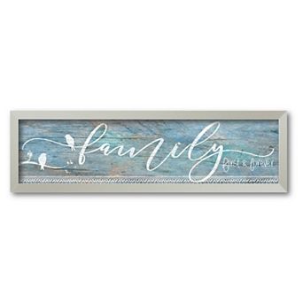 Courtside Market Family First Framed Wall Decor