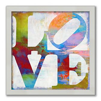 Courtside Market Staked Love Framed Wall Decor