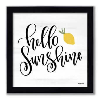Courtside Market Hello Sunshine Framed Wall Decor