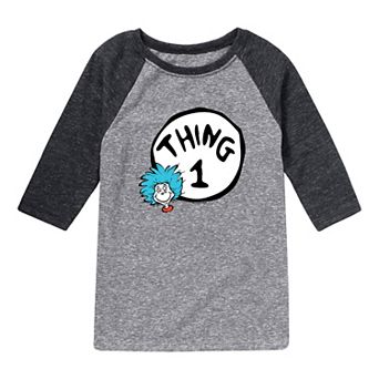 Boys 8-20 Dr. Seuss Thing One Raglan Graphic Tee