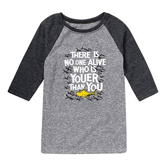 Boys 8-20 Dr. Seuss No One Is Youer Raglan Graphic Tee