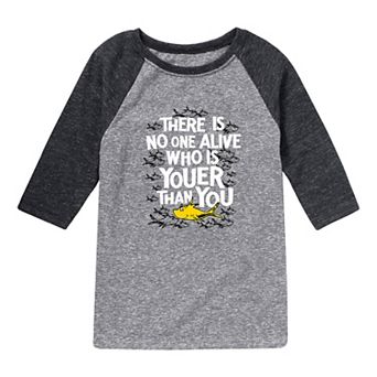 Boys 8-20 Dr. Seuss No One Is Youer Raglan Graphic Tee