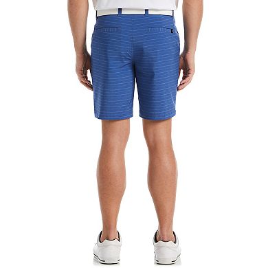 Men's Grand Slam Flat Front Horizontal Print Golf Shorts