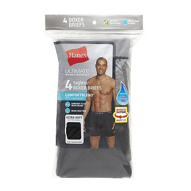 Men's Hanes® 4 Pack Ultimate ComfortBlend Boxer Brief Underwear