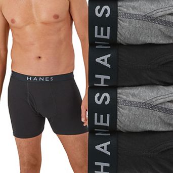 Men's Hanes® 4 Pack Ultimate ComfortBlend Boxer Brief Underwear