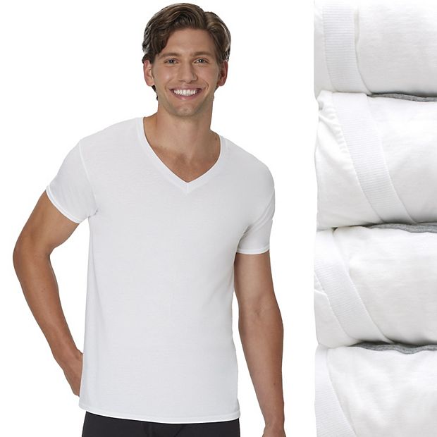 Hanes Ultimate® Cool Comfort® Big & Tall Tall Man FreshIQ® Crewneck T-Shirt  4-Pack