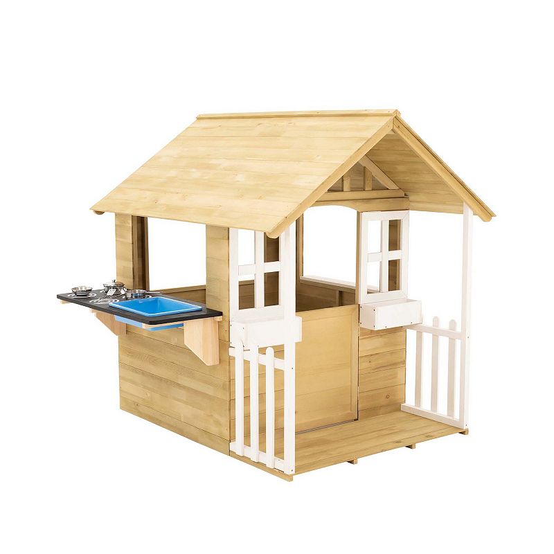 National Sporting Goods Bakewell Wooden Playhouse, Multicolor