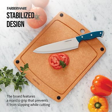 Farberware 11" x 14" Wood Cutting Board