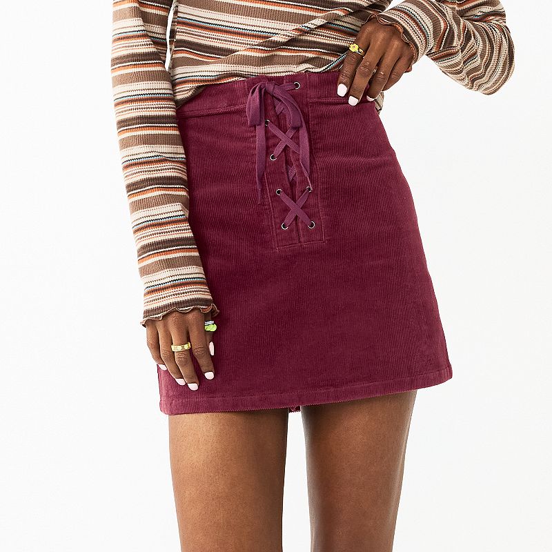 Kohls 2024 burgundy skirt