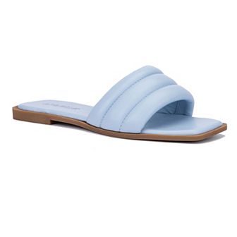 Olivia Miller Indigo Women's Slide Sandals