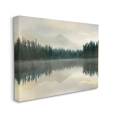 Stupell Home Decor Foggy Lake Forest Landscape Canvas Art