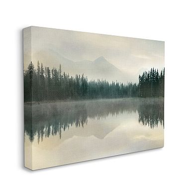 Stupell Home Decor Foggy Lake Forest Landscape Canvas Wall Art