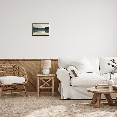 Stupell Home Decor Foggy Lake Forest Landscape Canvas Art