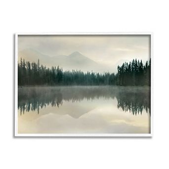 Stupell Home Decor Foggy Lake Forest Landscape Canvas Art