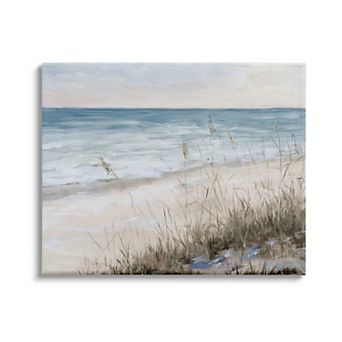 Stupell Home Decor Beach Coast Line Canvas Art