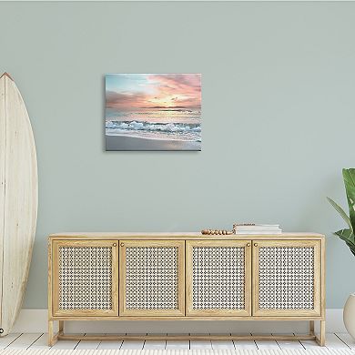 Stupell Home Decor Morning Sunrise Beach Landscape Canvas Art