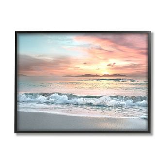 Stupell Home Decor Morning Sunrise Beach Landscape Canvas Art