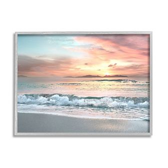 Stupell Home Decor Morning Sunrise Beach Landscape Canvas Art