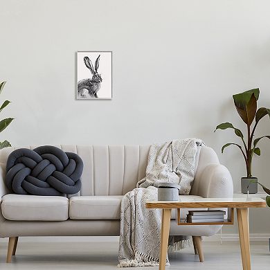 Stupell Home Decor Resting Wild Hare Portrait Canvas Art