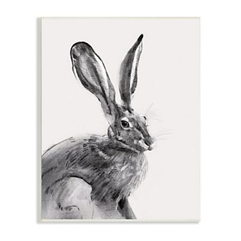 Stupell Home Decor Resting Wild Hare Portrait Plaque Wall Art