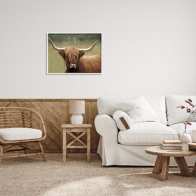 Stupell Home Decor Country Animal Portrait Framed Canvas Art