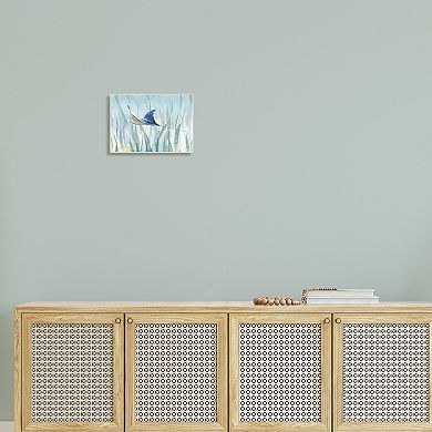 Stupell Home Decor Stingray Aquatic Animal Ocean Blue Spotted Sea Creature Wall Plaque Wall Art