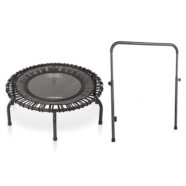 JumpSport 220 Fitness Rebounder Mini Trampoline & Handle Bar Accessory