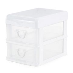 Gracious Living Large Divided Home Storage Tote Cleaning Caddy w/Handle, White