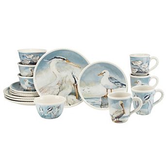 Certified International Shorebirds 16 pc Dinnerware Set