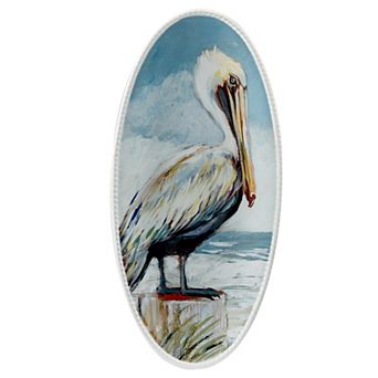 Certified International Shorebirds Oval Fish Platter