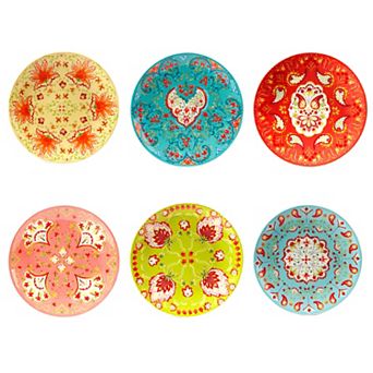Certified International Francesca 6 pc Salad Plate Set