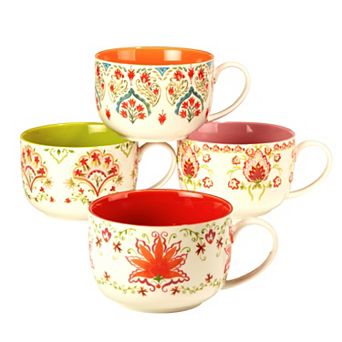 Certified International Francesca 4 pc Jumbo Mug Set