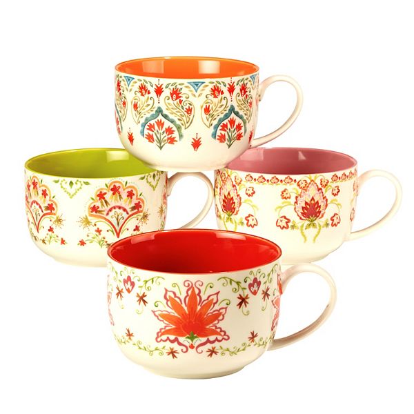 Certified International Francesca 4pc. Jumbo Mug Set