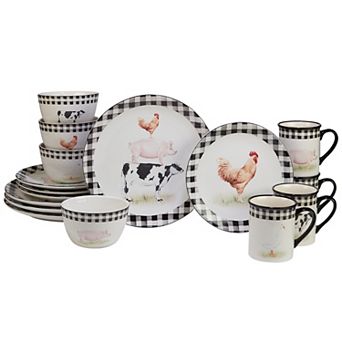 Certified International On The Farm 16 pc Dinnerware Set