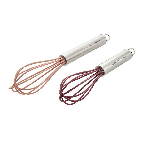 Chef Aid 2-Piece Mini Balloon Whisk Set – Stainless Steel, Easy Clean, Silver