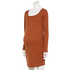 Maternity Sonoma Goods For Life® Long Sleeve Squareneck Dress