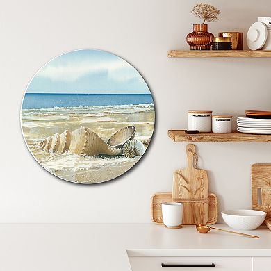 Courtside Market Shells Circular Board Wall Art