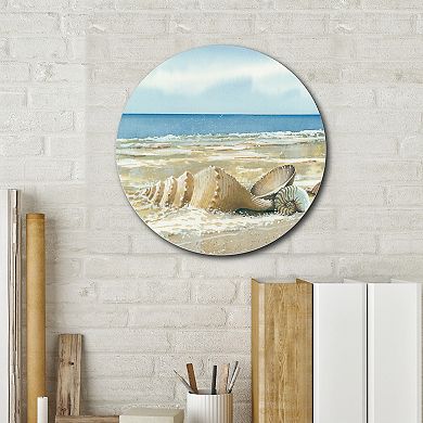 Courtside Market Shells Circular Board Wall Art