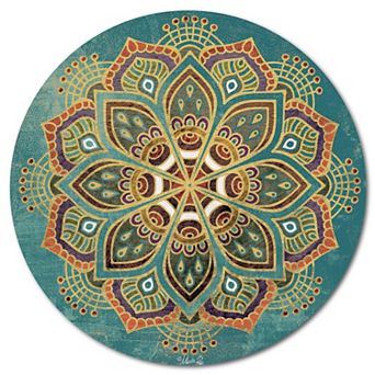 Courtside Market Boho Medallion I Circular Board Wall Art