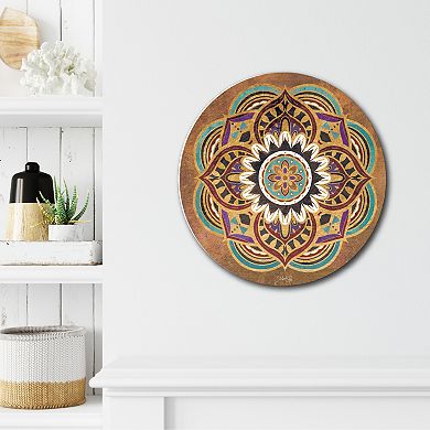 Courtside Market Boho Medallion II Circular Board Wall Art