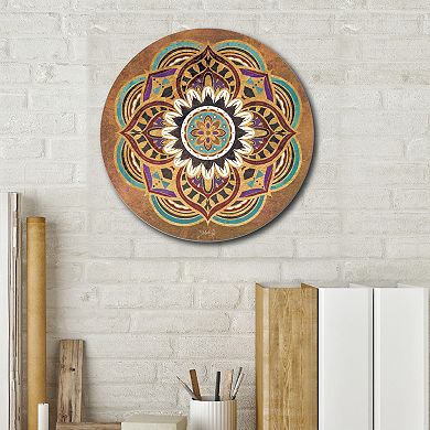 Courtside Market Boho Medallion II Circular Board Wall Art
