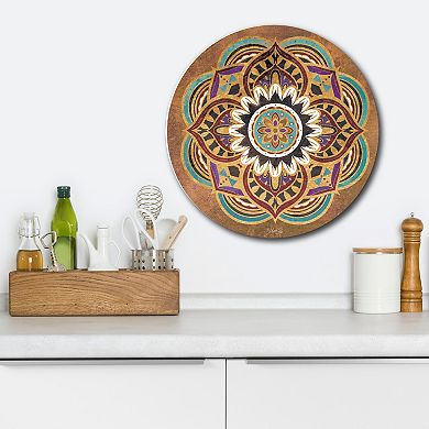 Courtside Market Boho Medallion II Circular Board Wall Art