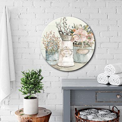 Courtside Market Shiplap Market Circular Board Wall Art